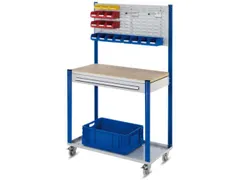 Verrijdbaar Werkstation Hxbxd 1730x1000x500mm Geperforeerde Plaat