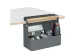 Leitz hangende draagbare bureau organizer met handvat donkergrijs