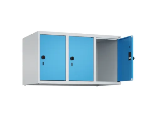 opzetkast,v. locker,3vak.,vak B 300mm,HxBxD 500x900x500mm,vleugeldeur