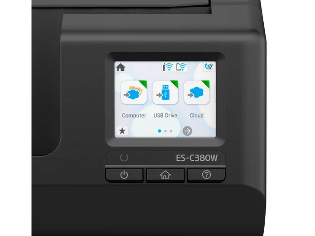 ES-C380W compacte A4-documentscanner met Wi-Fi-connectiviteit en U-tra