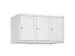 opzetkast,v. locker,3vak.,vak B 300mm,HxBxD 500x900x500mm,cilinderslot
