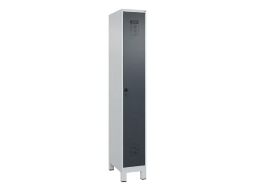 locker,HxBxD 1950x300x500mm,1vak,vak B 300mm,draaigrendel,voeten