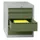 ladekast 600x500x600mm 4laden cilinderslot RAL7035 front RAL6011