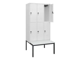 Dubbeldekse dekenkist,HxBxD 1950x900x815mm,3x2vak.,vak B 300mm - 2