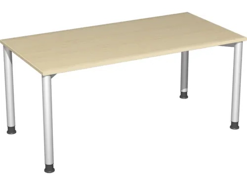Bureau 4-Poot Hxbxd 680-800X1600X800Mm Ronde Buis Esdoorn