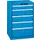 Ladenkast Hxbxd 850x564x572mm 5laden 75kg Vu Afwerking Ral5012