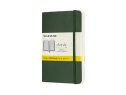 Notitieboek Moleskine pocket 90x140mm ruit 5x5mm soft cover zwart