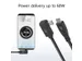 Kabel ACT USB-C standaard naar USB-C hoek 10Gbps 1m