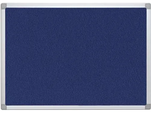 Textielbord Met Aluminium Frame 60x45cm Blauw Vilt