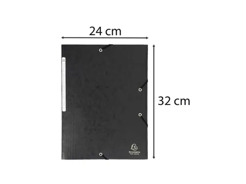 Elastomap Maxi capacity glanskarton 425gm² A4-Zwart