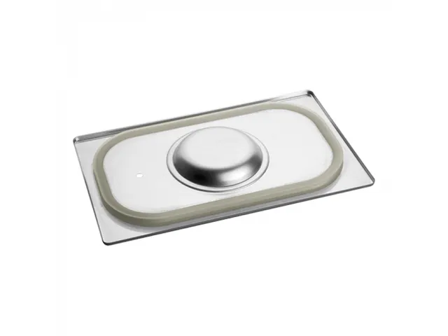 Caterchef RVS Deksel met siliconen rand 1/4 GN