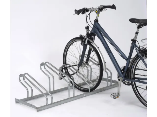 Fiets-Beugelrek L 1400Mm 4Plaatsen Enkelzijdig Gelast Verzinkt