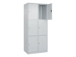lockerkast,HxBxD 1850x800x500mm,2x3vakken,vak B 400mm,cil.-slot - 1