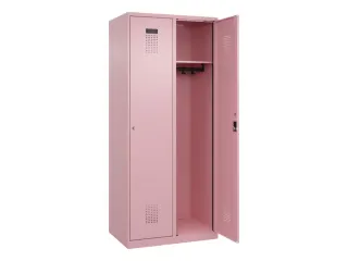 locker,HxBxD 1850x800x500mm,2vak,vak B 400mm,cil.-slot,staand op vloer - 2