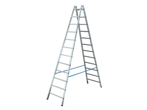 Bokladder Dubbelzijdig 3.47m 2x12sporten Aluminium Scharnieren