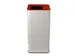 afvalbak,100l,HxBxD 800x385x385mm,romp staal wit