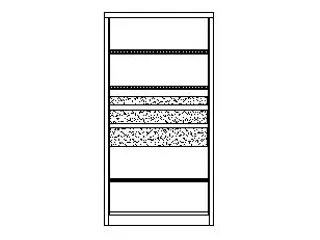 Materiaalkast Staal 1950x1040x630mm Zonder Scheidingswand 3legborden - 2