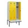locker met bank,HxBxD 1950x900x815mm,3vak,vak B 300mm,draaigrendel