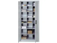 Armoire à Portes Battantes 1950x930x400mm 21cases Réglables Ral7035