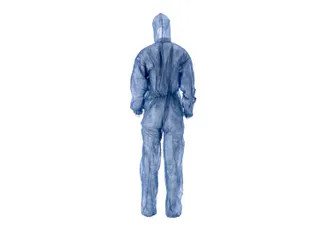 Pp non woven Coverall met pe coating Maat XL Blauw 40 Gram 50 Stuks - 4