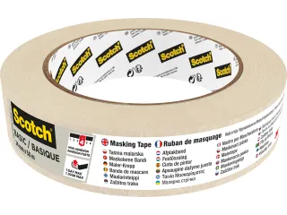 Afplaktape Scotch Basic 24mmx50m beige - 1