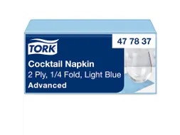 Tork 477837 Cocktailservet Advanced Lichtblauw 24x24cm