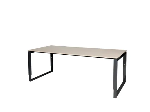 Domino Plus Bureau Hoogte Verstelbaar 2000x900mm Robson Eiken Zwart