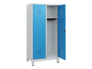 schoollocker,HxBxD 1630x800x500mm,2vak,vak B 400mm,cil.-slot,voeten - 1