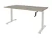 Bureau Assis-debout Dextro Slinger Pieds T 140x80 Chêne Robson-blanc