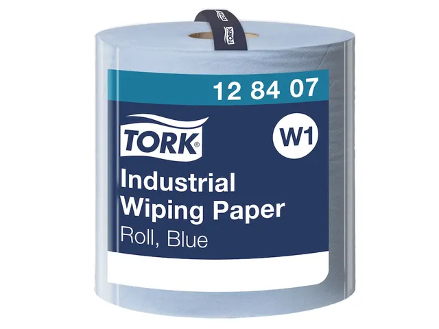 Tork 128407 Industrial Poetspapier 3-laags Blauw W1