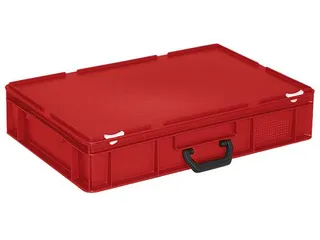 Euronorm Koffer Hxlxb 130x600x400mm 23l 1 Handgreep Rood - 1