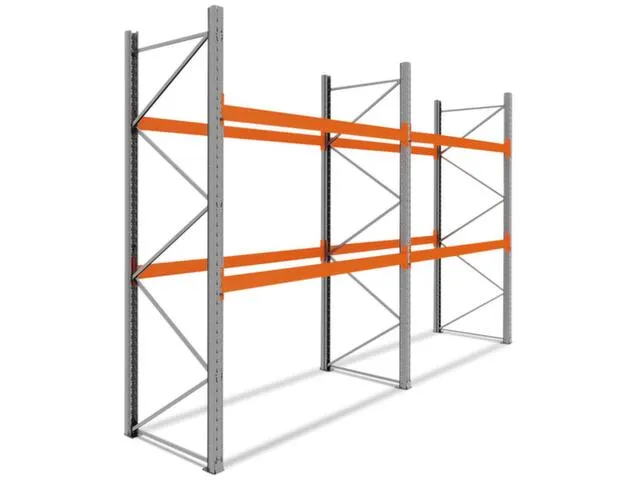 palletstelling,basis+1xaanbouw,HxBxD 3360x5700x1100mm,vakl. 3000kg