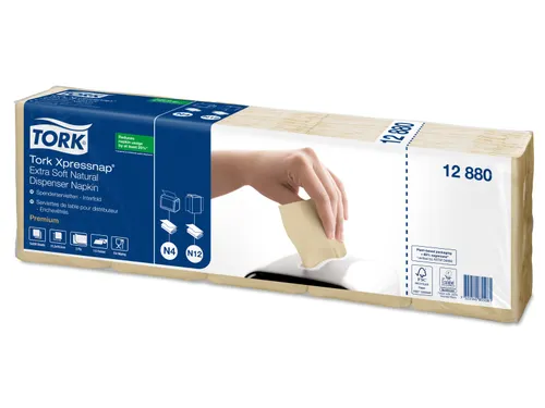 Tork 12880 Xpressnap Extra Zachte dispenserservet naturel 2-laags