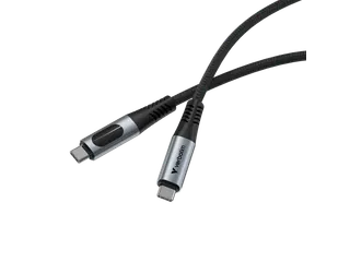 S+C Usb-C/Usb-C Kabel zwart 100W 31848 40Gbps 1.20m - 1