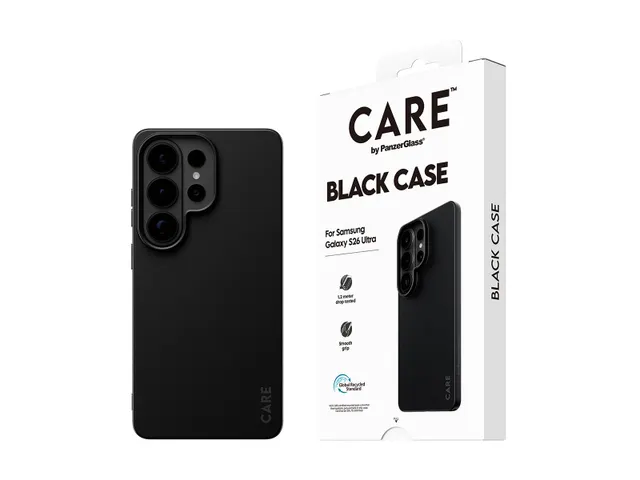 PanzerGlass CARE by TPU Case Black Samsung Galaxy S26 Ultra, Hoe