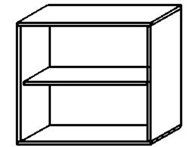 kantoorstelling,HxBxD 720x800x430mm,1xhouten vloer,decor romp wit