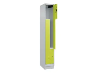 Z-garderobekast,HxBxD 1950x300x500mm,vak B 150/300mm,cil.-slot,sokkel - 2