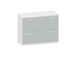 hangmappenkast 770x1000x430mm 2hangmappenframes Lichtgrijs+ Onyx