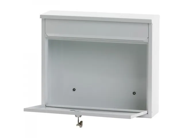 Wandbrievenbus 31.5cm Wit Staal