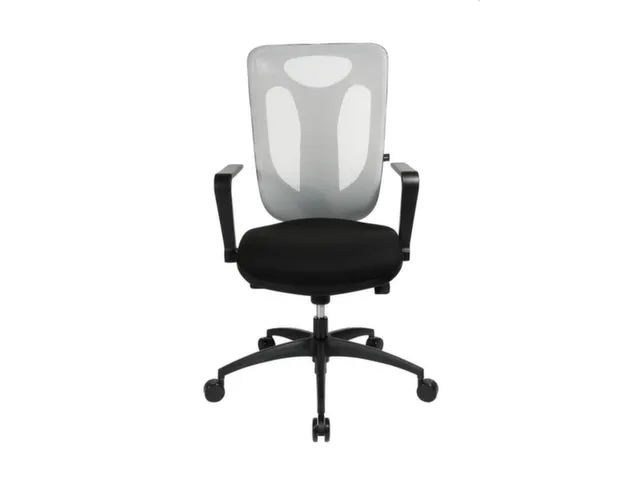 Bureaustoel,Synchroonmech.,M. Armleuningen,Zitting Stof Zwart