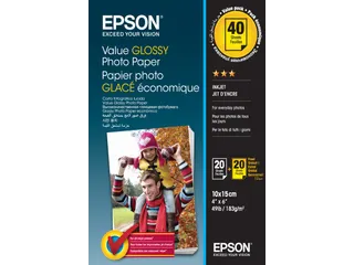 Epson Value Glossy Photo Paper - 10x15cm - 2x 20 Vellen - 1