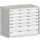 ladekast HxBxD 900x1050x650mm 7laden RAL7035 front RAL7035