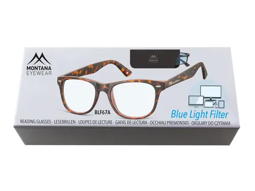 Leesbril Montana +1.00 dpt blue light filter turtle