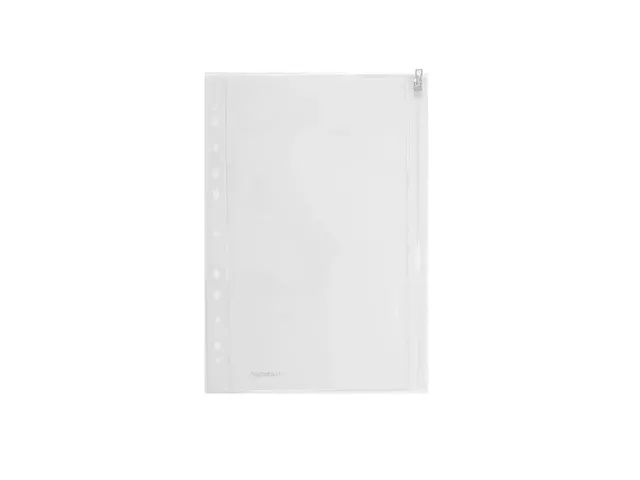 Pochette Foldersys A4 avec bord perforé et fermeture éclair