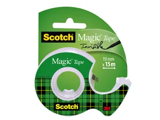 Plakband Scotch Magic 810 19mmx15m onzichtbaar + plakbandhouder - 1