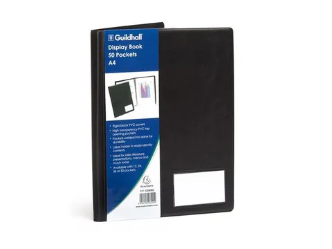 Showalbum Guildhall PVC 50 tas A4 Zwart