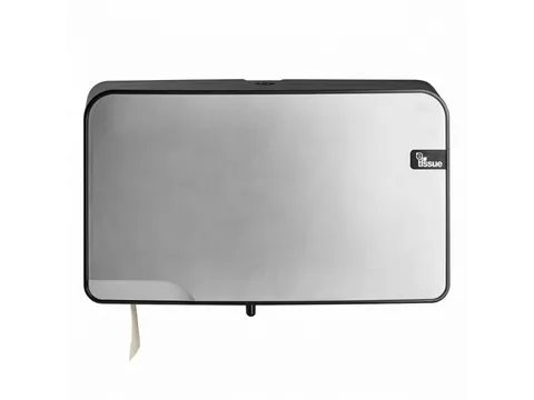 Mini duo jumbo Toiletrolhouder Zilver