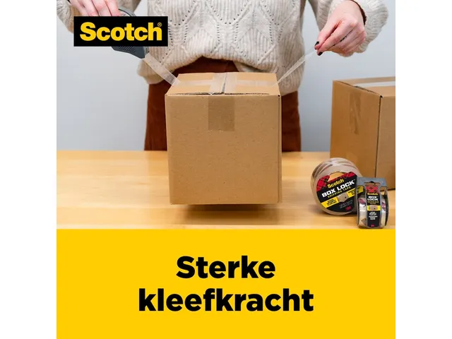 Verpakkingstape Scotch Box Lock 3950-EF 48mmx50m 3 stuks