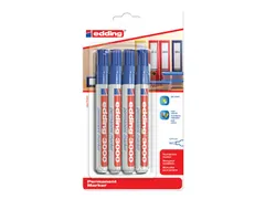 Viltstift edding 3000 rond blauw 1.5-3mm blister à 4st