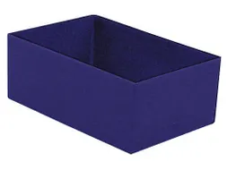 Inzetbak HxLxB 63x162x108mm Polystyreen Blauw 50 stuks